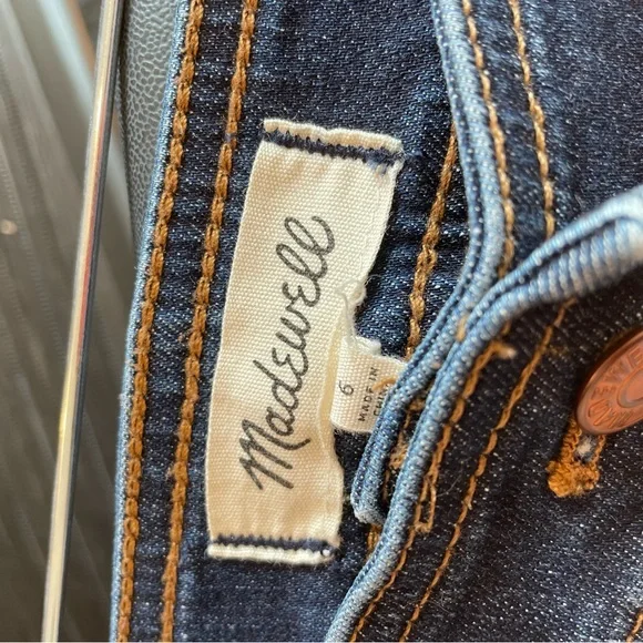 Madewell Denim Skirt Button Down size 6 - Picture 3 of 3